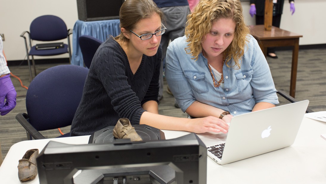 Faculty and Student working